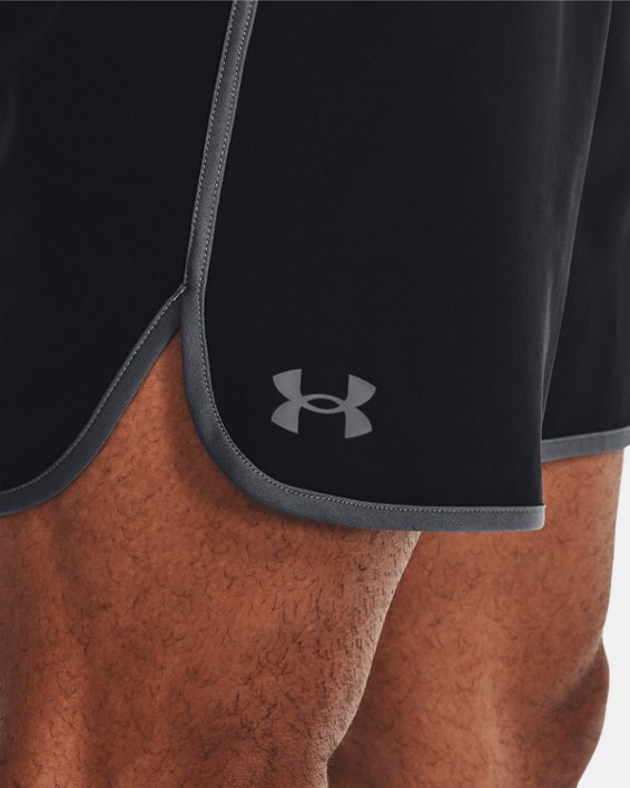 Men's UA HIIT Woven 8" Shorts in Black image number 6